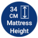 34 cm Matresses Height